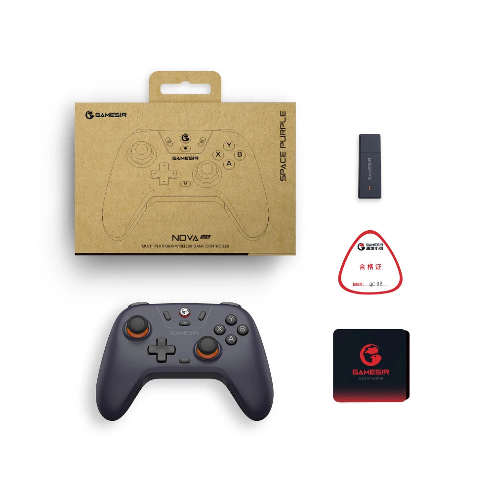 GameSir Nova Lite Wireless Controller for Nintendo Switch, iPhone, Android, and PC - Bluetooth Gamepad with Hall Effect Technology