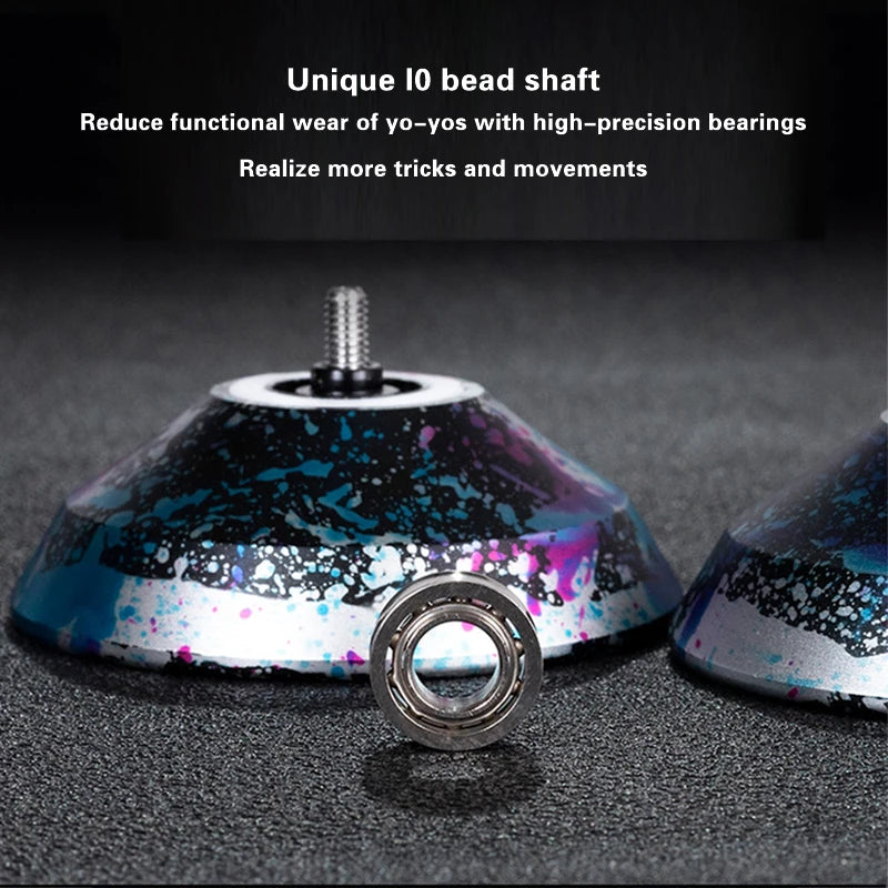 Professional Metal Yoyo for Kids & Adults - High Speed Unresponsive Alloy Aluminum with 10 Ball Bearings