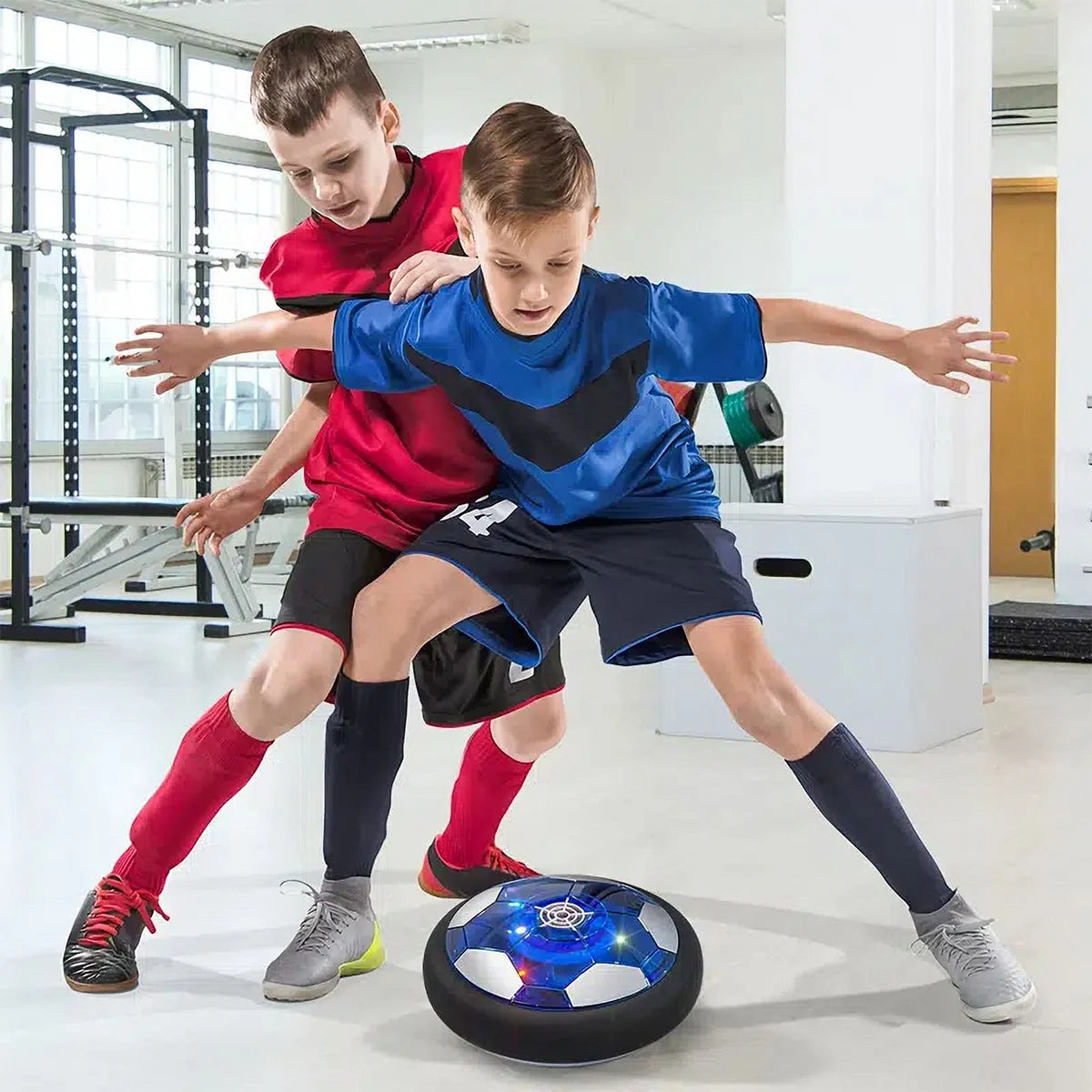 Hover Soccer Ball for Kids - LED Indoor Floating Football with Safe Bumper - Fun Gift for Ages 3+