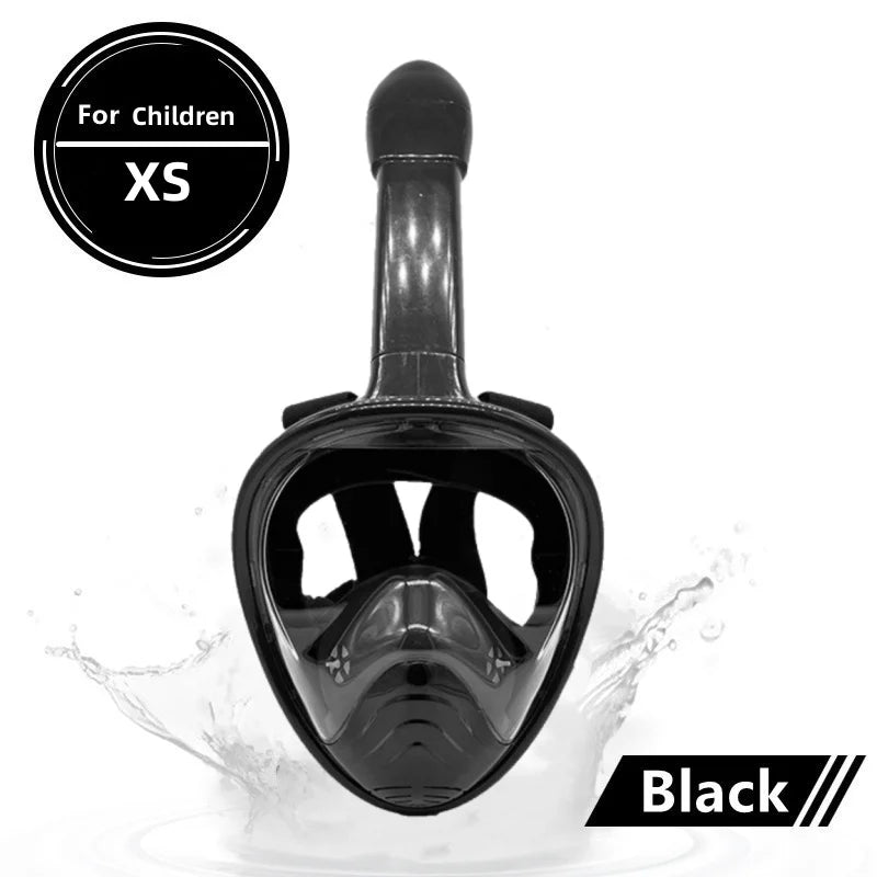Full Face Anti-Fog Scuba Diving Mask for Adults & Kids - Safe, Waterproof Snorkeling Equipment