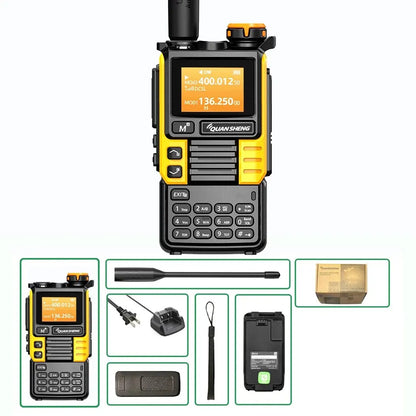 Quansheng UV-K5 Air Band Radio - 5W UHF VHF Intercom with Type C Charging, NOAA & DTMF FM Scrambler for Adventurers