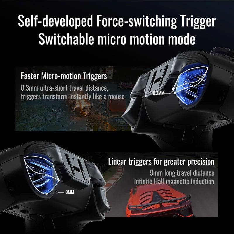 Flydigi Vader 4 Pro Wireless Game Controller for PC, Switch, Mobile, and TV - Vibrate Trigger, 1000Hz Performance