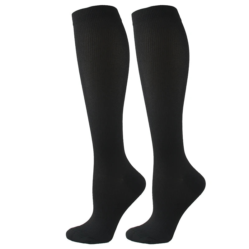 Varicose Veins Compression Socks for Golf, Rugby, Running, Hiking, Travel & Driving - Unisex Anti-Fatigue Support