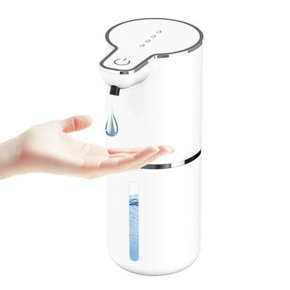 Automatic Waterproof Foam Soap Dispenser for Home & Kitchen - 350ml Rechargeable, Adjustable Foam, Type C