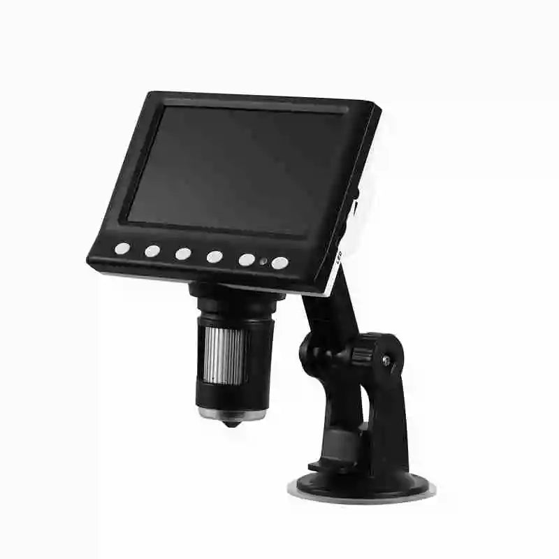 RIEVBCAU 4.3" Digital Microscope for Adults - 1000X Magnification, 1080P Video, 8 LEDs, Ideal for Soldering & Coin Inspection