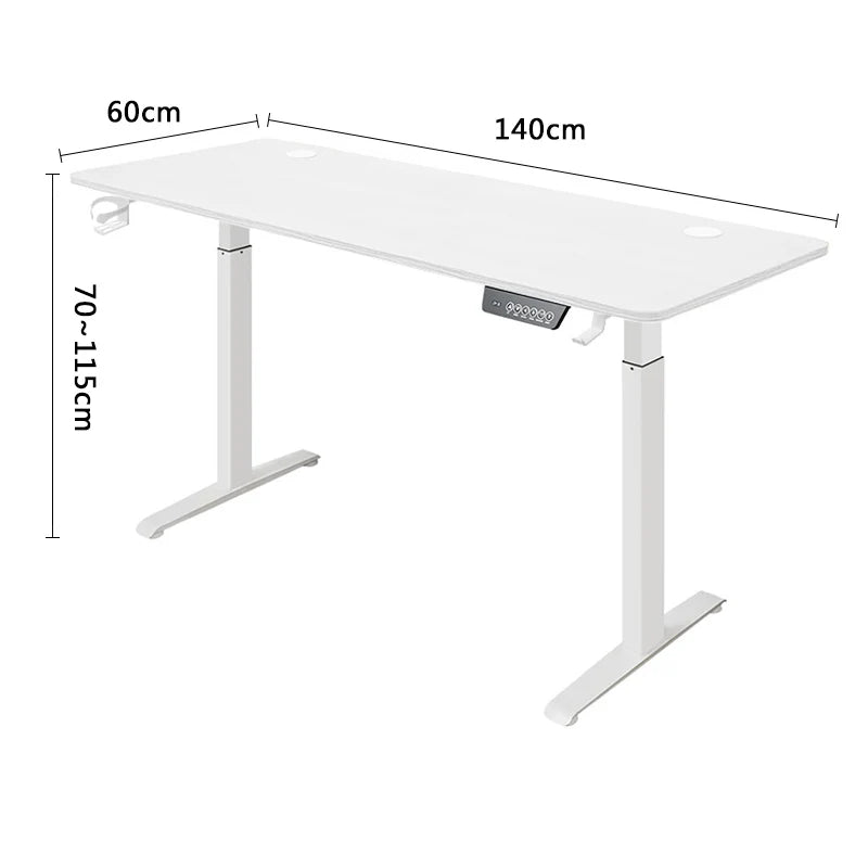 Height Adjustable Electric Sit-Stand Desk - Modern Motorized Gaming & Home Office Table for Ultimate Comfort