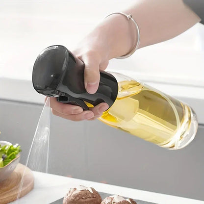 Oil Spray Bottle – 200/300/500ml Olive Oil & Vinegar Dispenser for Cooking, Baking, and Camping