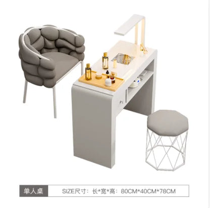 Professional Portable Manicure Table by [Brand Name] - Elevate Your Salon Experience with Aesthetic Nail Design Furniture