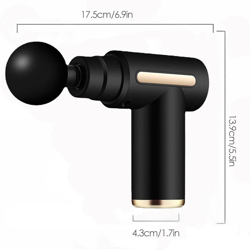 Mini Muscle Massage Gun for Athletes – Portable Deep Tissue Handheld Percussion Massager for Back, Neck, and Legs