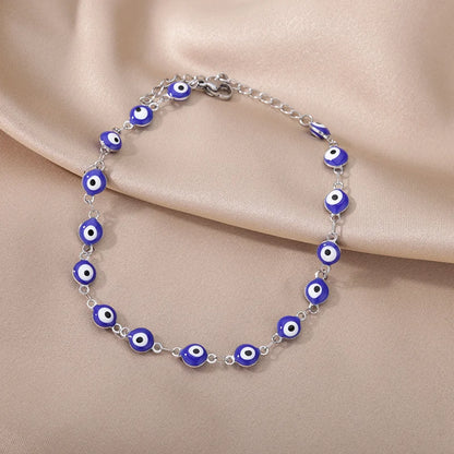 Gold Imitation Pearl Chain Anklet for Women - Summer Beach Leg Bracelet Accessory