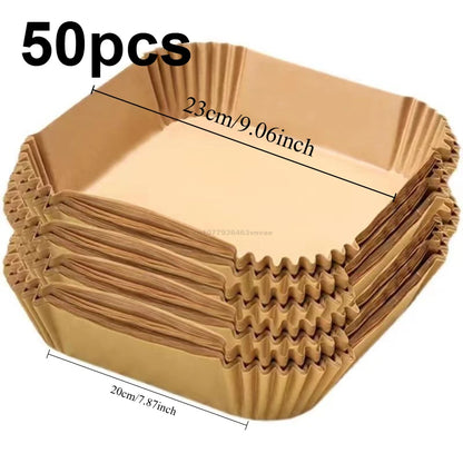 20cm Air Fryer Parchment Paper Liners for Baking, Cooking & Pastry - Disposable Oven Accessories