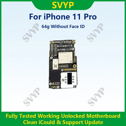 iPhone 11 Pro Motherboard - Cleaned, Face ID Unlocked, iCloud Tested, Compatible with iPhone 11 Pro - Fast Shipping