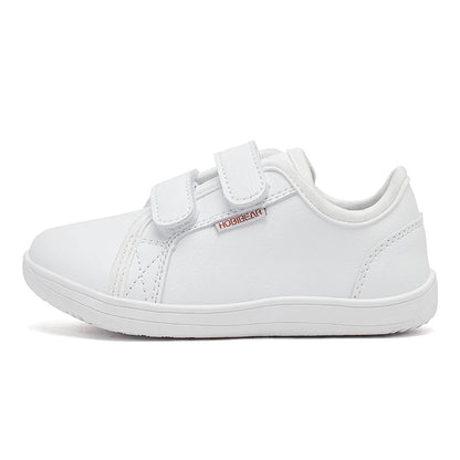 HOBIBEAR Kids Minimalist Barefoot Sneakers - Lightweight Hook Loop Wide Toe Shoes for Little and Big Kids