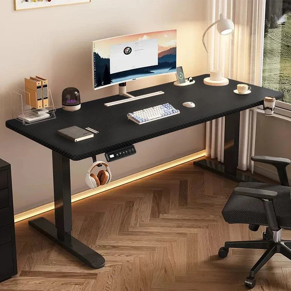 Height Adjustable Electric Sit-Stand Desk - Modern Motorized Gaming & Home Office Table for Ultimate Comfort