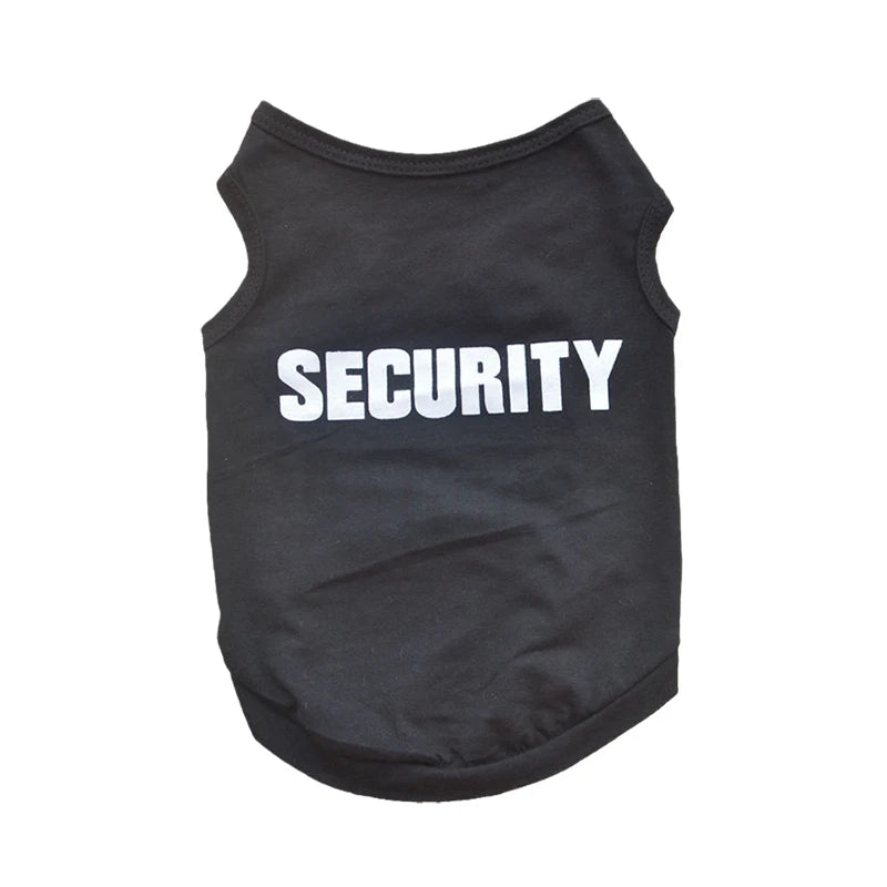 Summer Security Vest for Small Dogs – Chihuahua, Yorkshire & Cats – Lightweight T-Shirt Costume