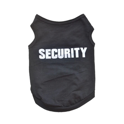 Summer Security Vest for Small Dogs – Chihuahua, Yorkshire & Cats – Lightweight T-Shirt Costume