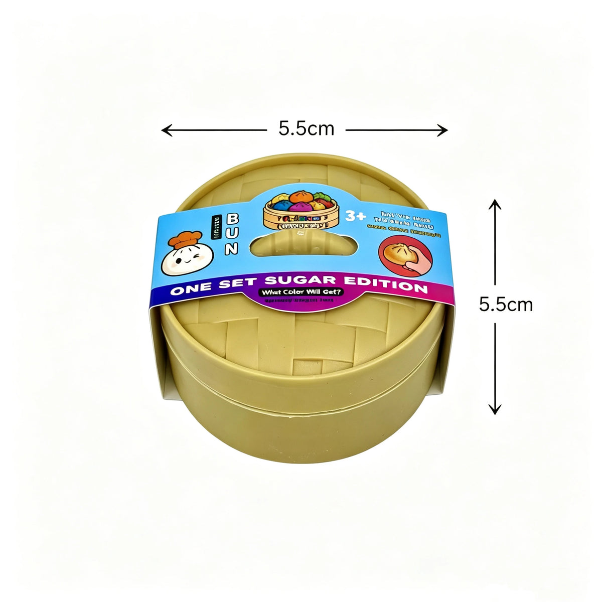 Colorful Simulated Steamed Bun Squeeze Toy - 1-6pcs Blind Box for Stress Relief & Sensory Play