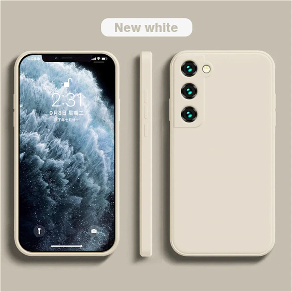 Luxury Liquid Silicone Case for Samsung Galaxy S25, S24, S20, S21, S22, S23, Note 20, A71, A52, A51, A41