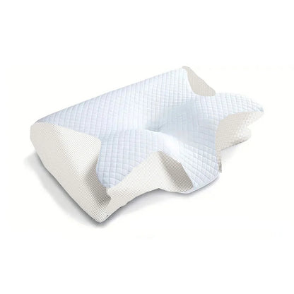Ergonomic 2-in-1 Memory Foam Cervical Pillow for Neck Pain Relief - Contoured Support for Ultimate Comfort