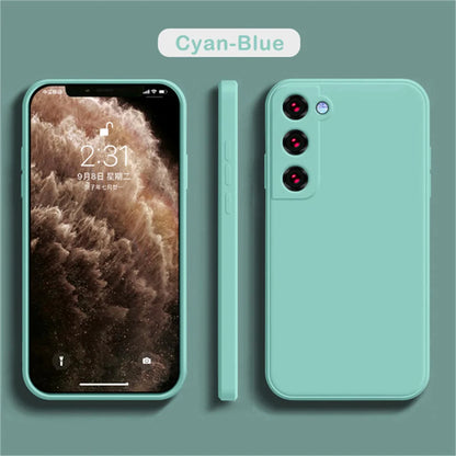 Luxury Liquid Silicone Case for Samsung Galaxy S25, S24, S20, S21, S22, S23, Note 20, A71, A52, A51, A41