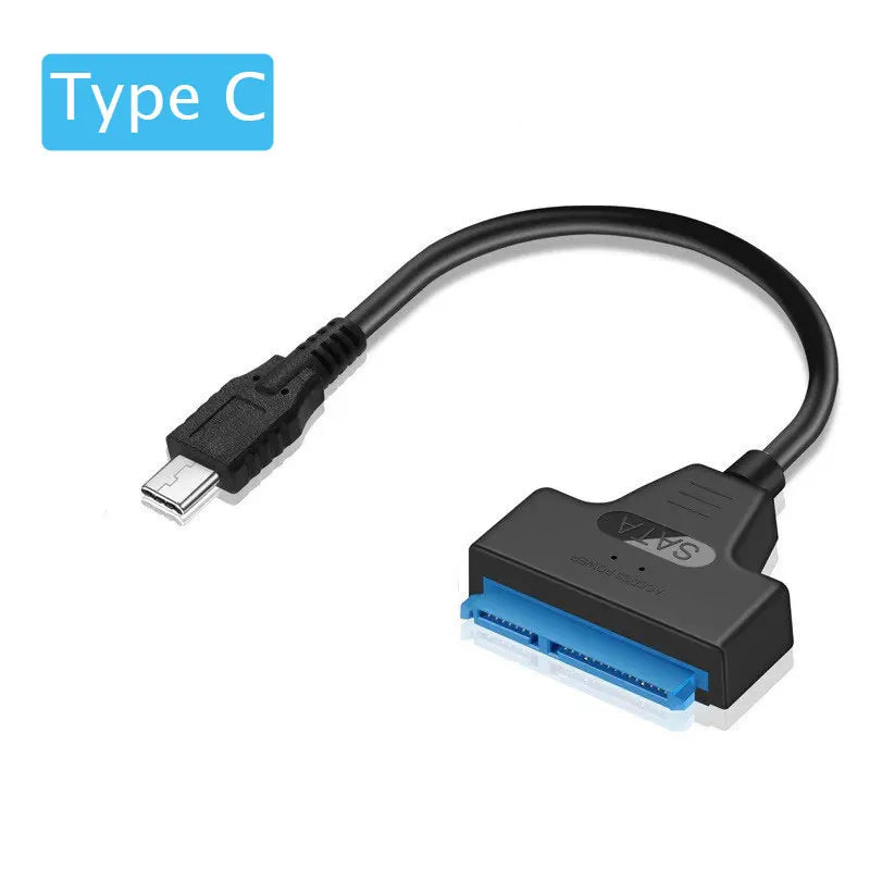 SATA to USB 3.0 Cable for 2.5" External HDD/SSD - 6 Gbps Transfer Speed, 22 Pin Adapter