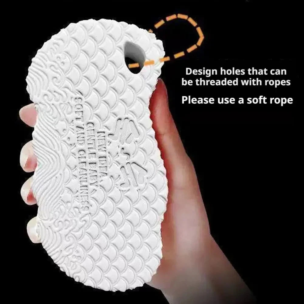 3D Magic Exfoliating Bath Sponge for Kids - Gentle Dead Skin Remover & Shower Massager