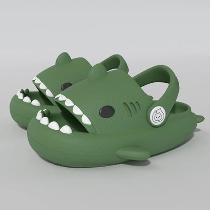 Kids Shark Slippers - Non-slip Cartoon Sandals for Boys & Girls - Comfortable Home & Beach Slides