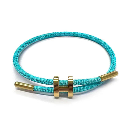 Luxury Waterproof Adjustable Wire Rope Bracelet for Couples - Stainless Steel Bangle Jewelry for Men & Women