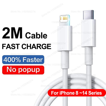 PD 40W Fast Charger for iPhone 14-16 Pro Max & Plus - USB-C Fast Charging Cable