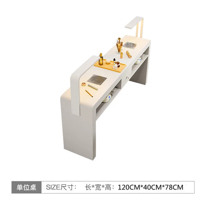 Professional Portable Manicure Table by [Brand Name] - Elevate Your Salon Experience with Aesthetic Nail Design Furniture