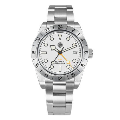 San Martin 39mm NH34 BB GMT Automatic Sport Watch for Men - Sapphire, Luminous, 100m Waterproof Relogio SN0054