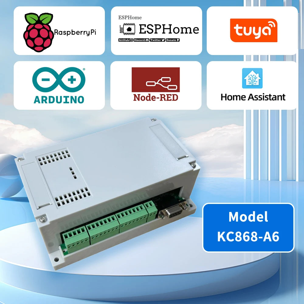 A6 ESPHome Relay Board for Arduino IDE & ESPHome Programming with MQTT Support - Ideal for Smart Home Projects