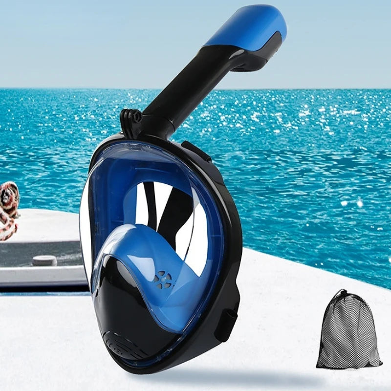Full Face Anti-Fog Scuba Diving Mask for Adults & Kids - Safe, Waterproof Snorkeling Equipment