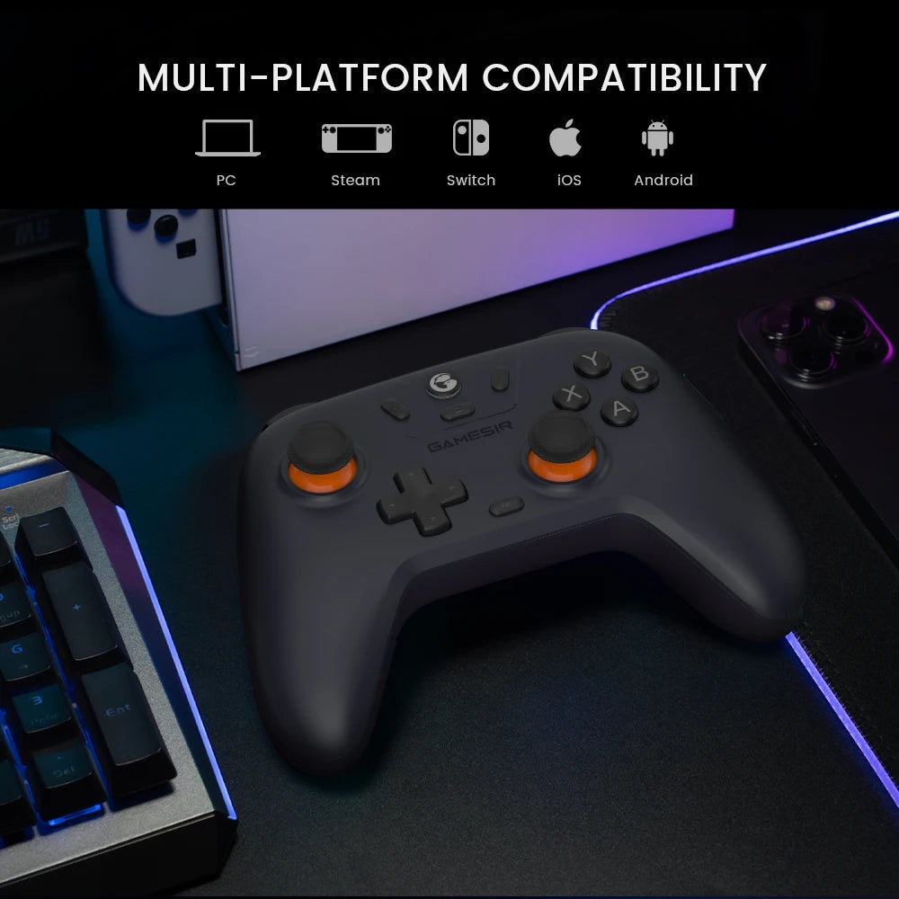 GameSir Nova Lite Wireless Controller for Nintendo Switch, iPhone, Android, and PC - Bluetooth Gamepad with Hall Effect Technology