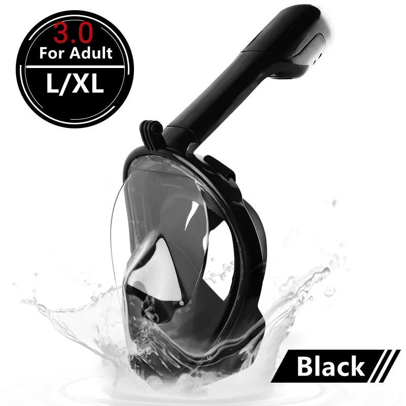 Full Face Anti-Fog Scuba Diving Mask for Adults & Kids - Safe, Waterproof Snorkeling Equipment
