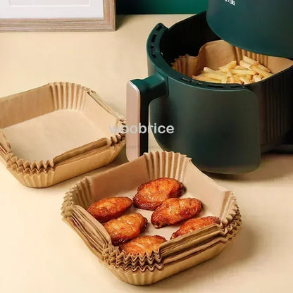 20cm Air Fryer Parchment Paper Liners for Baking, Cooking & Pastry - Disposable Oven Accessories