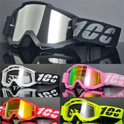 MX Off-Road Goggles for Dirt Bike Racing - Dustproof & Windproof with Durable PC Lens