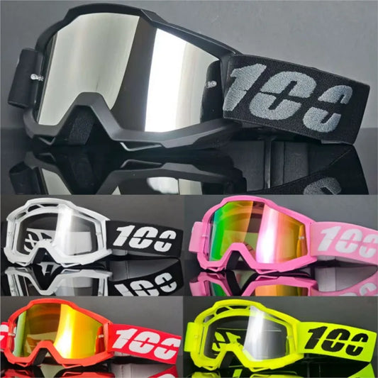 MX Off-Road Goggles for Dirt Bike Racing - Dustproof & Windproof with Durable PC Lens