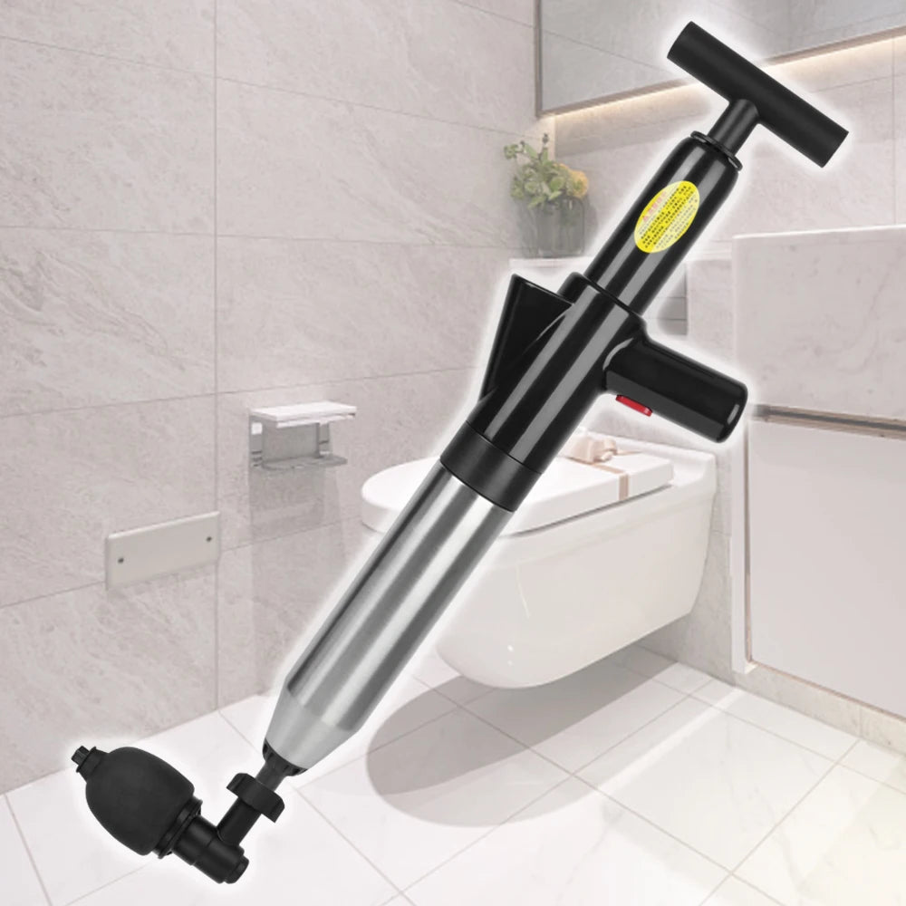 High-Pressure Toilet Plunger for Unblocking Drains - Powerful Clog Remover for Homeowners and DIY Enthusiasts