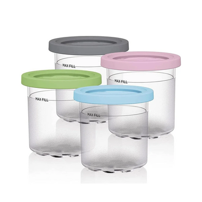 Ice Cream Pints for Ninja Creami NC301 NC300 NC299AMZ - Durable Containers with Lids for Homemade Treats