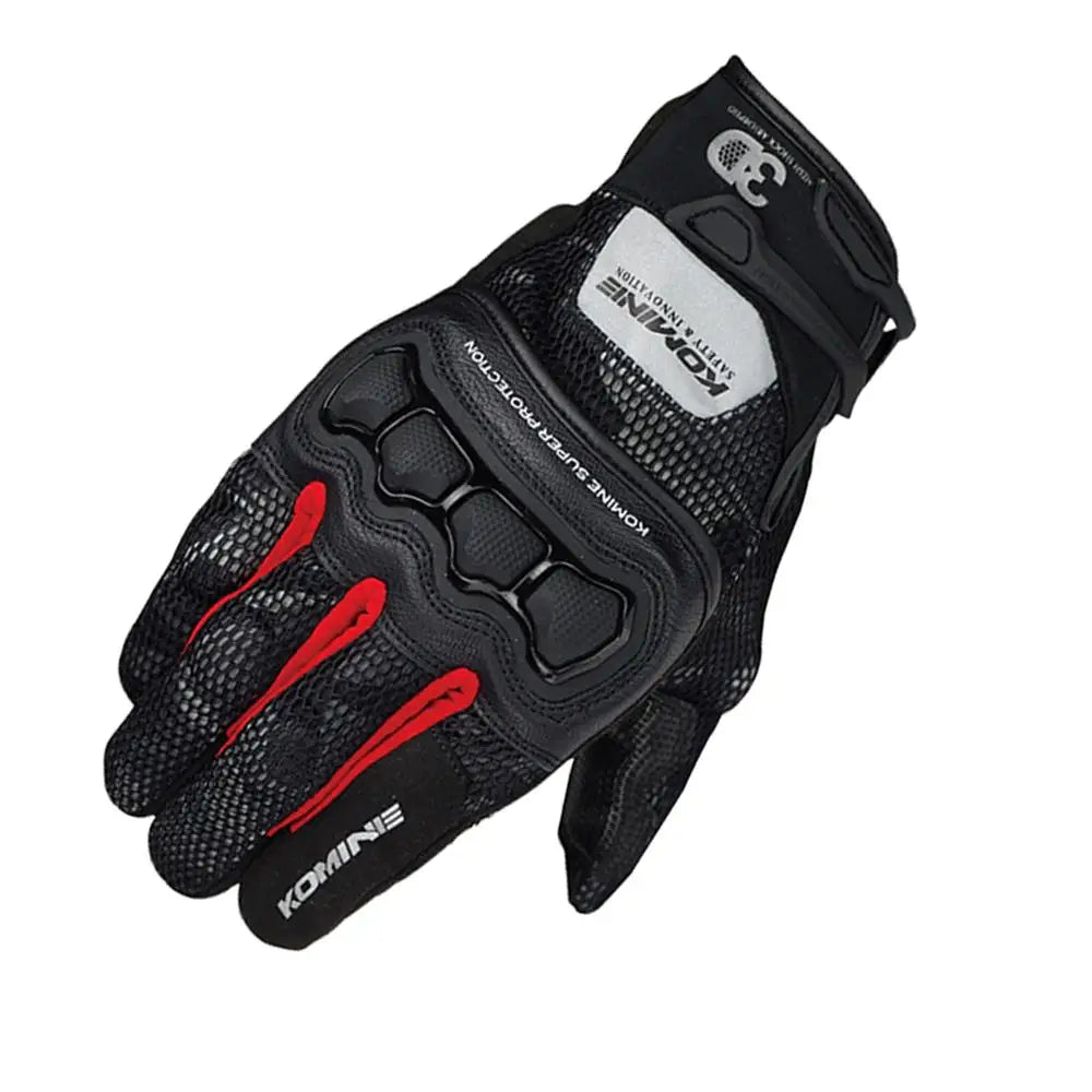 Brown Camo Komine GK 215 3D Mesh Motorcycle Gloves for Summer Riding and Motocross