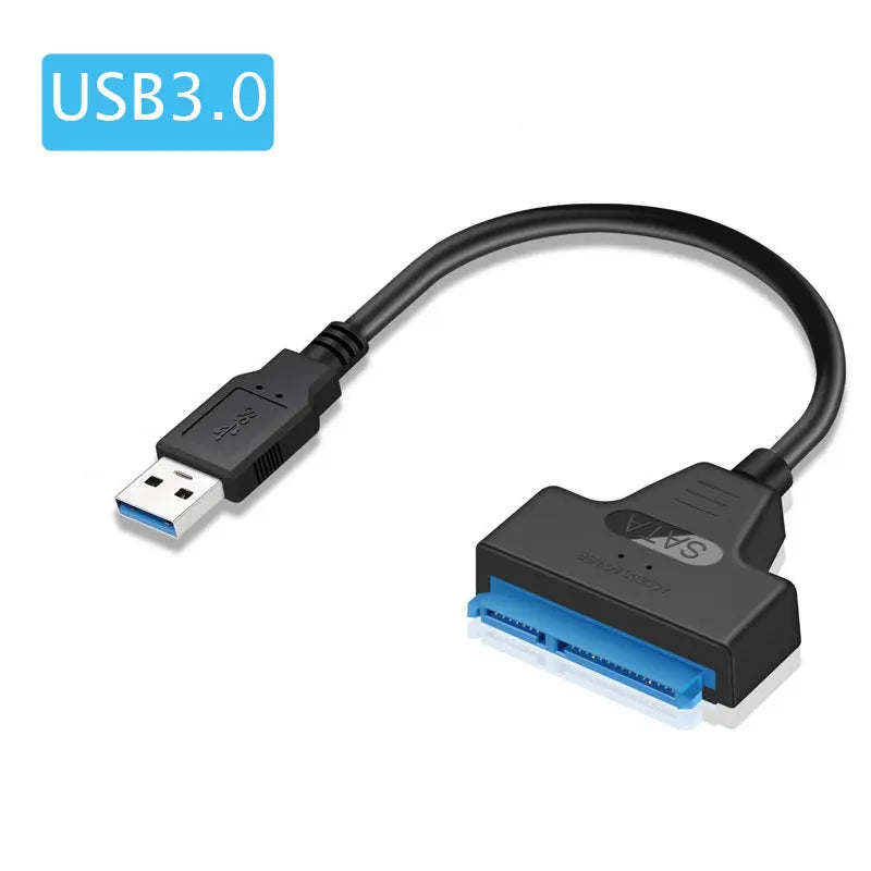 SATA to USB 3.0 Cable for 2.5" External HDD/SSD - 6 Gbps Transfer Speed, 22 Pin Adapter