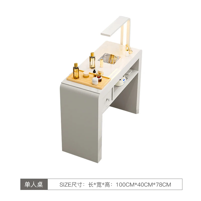 Professional Portable Manicure Table by [Brand Name] - Elevate Your Salon Experience with Aesthetic Nail Design Furniture