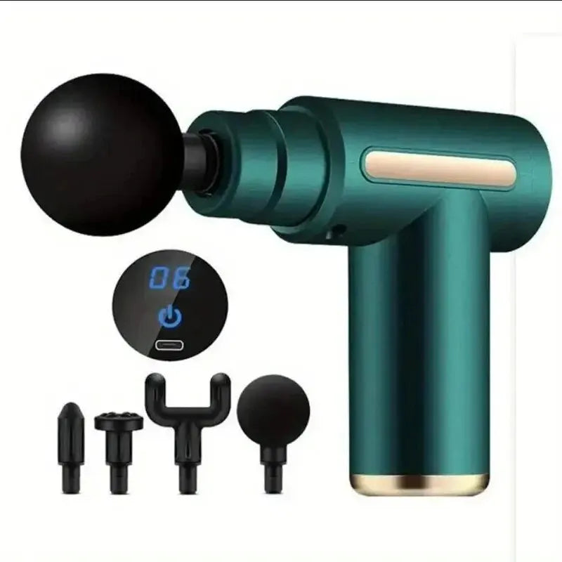 Mini Muscle Massage Gun for Athletes – Portable Deep Tissue Handheld Percussion Massager for Back, Neck, and Legs
