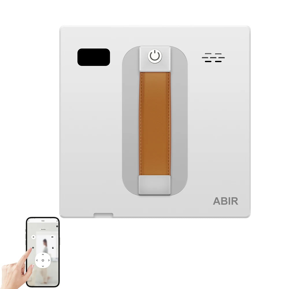ABIR WD8 Smart Robot Window Vacuum Cleaner for Effortless Glass Cleaning with Dual Water Spray and Laser Sensor