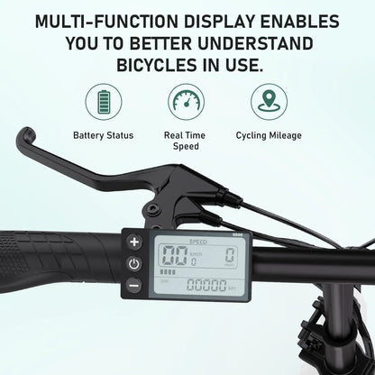 HITWAY Foldable Electric City Bike - 36V Lithium Battery, 35-70km Range, Perfect for Urban Commuters
