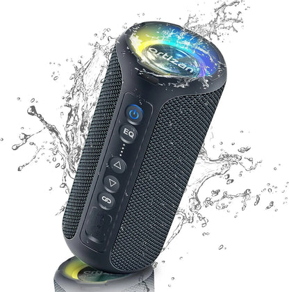Ortizan X8 Pro Portable Bluetooth Speaker – 40W Stereo Sound, IPX7 Waterproof, 30H Playtime, RGB Lights, 3 EQ Modes