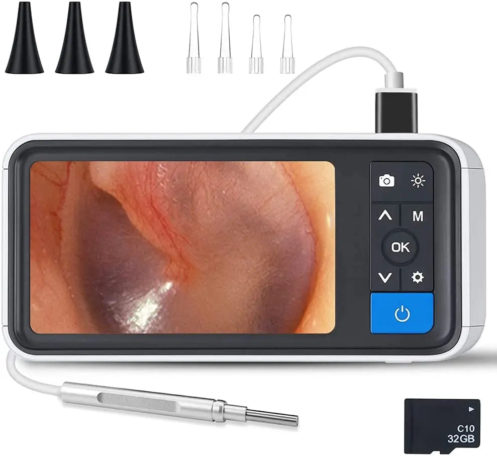 Digital Otoscope by [Brand Name]: 1080P HD Ear Scope with 3.9mm Camera & Rechargeable 2500mAh Battery for Clear Ear Cleaning