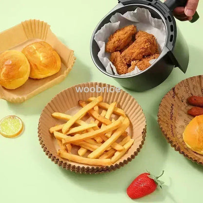 20cm Air Fryer Parchment Paper Liners for Baking, Cooking & Pastry - Disposable Oven Accessories