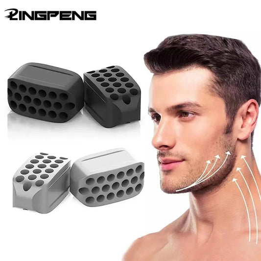 Silicone Jaw Exerciser for Jawline Toning & Double Chin Reduction - Facial Fitness Tool for All Ages